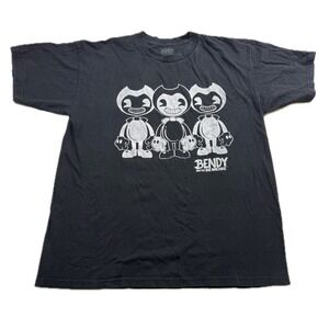 Bendy and the Ink Machine T Shirt Mens Large Black Graphic Tee